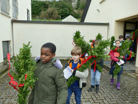 Palmsontag in St. Crescentius - Beginn der Heiligen Woche (Foto: Karl-Franz Thiede)